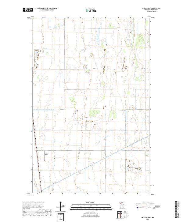US Topo 7.5-minute map for Crookston NE MN