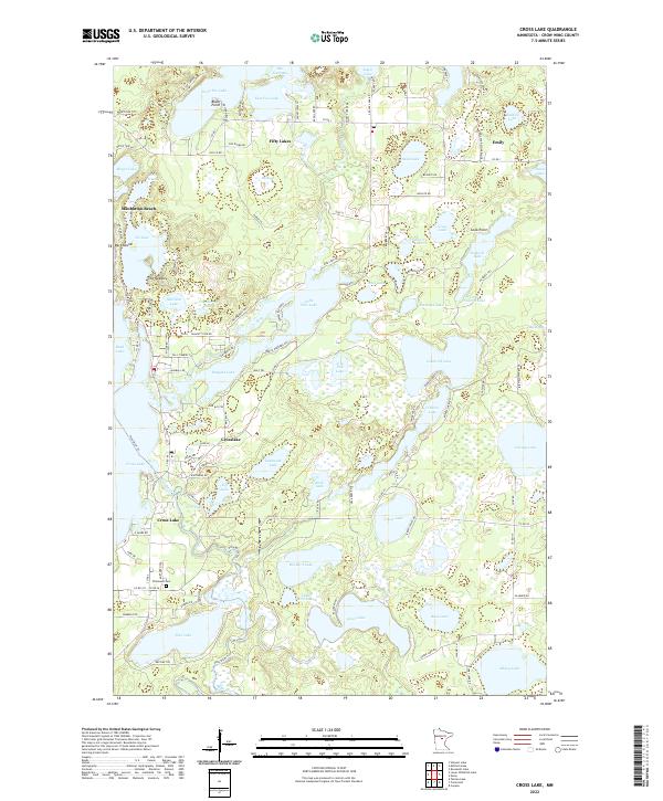 US Topo 7.5-minute map for Cross Lake MN