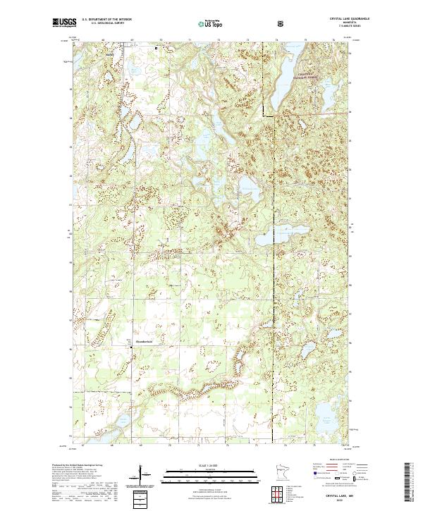 US Topo 7.5-minute map for Crystal Lake MN