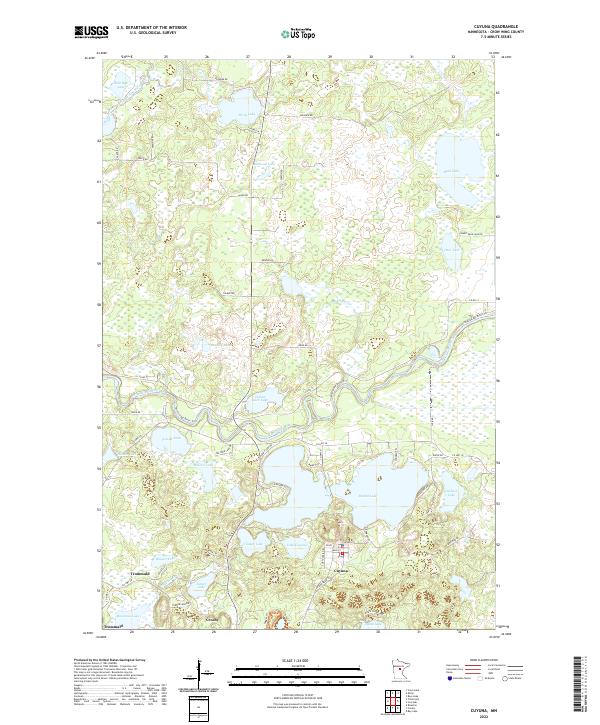 US Topo 7.5-minute map for Cuyuna MN
