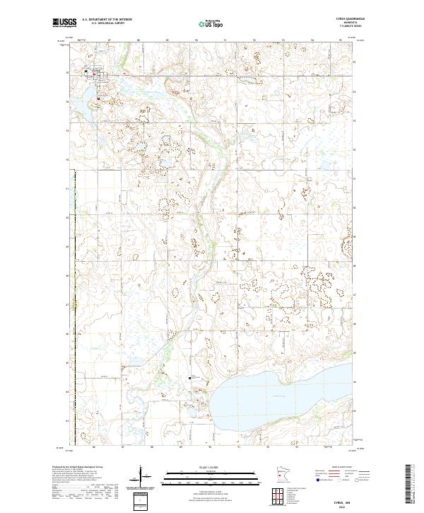 US Topo 7.5-minute map for Cyrus MN