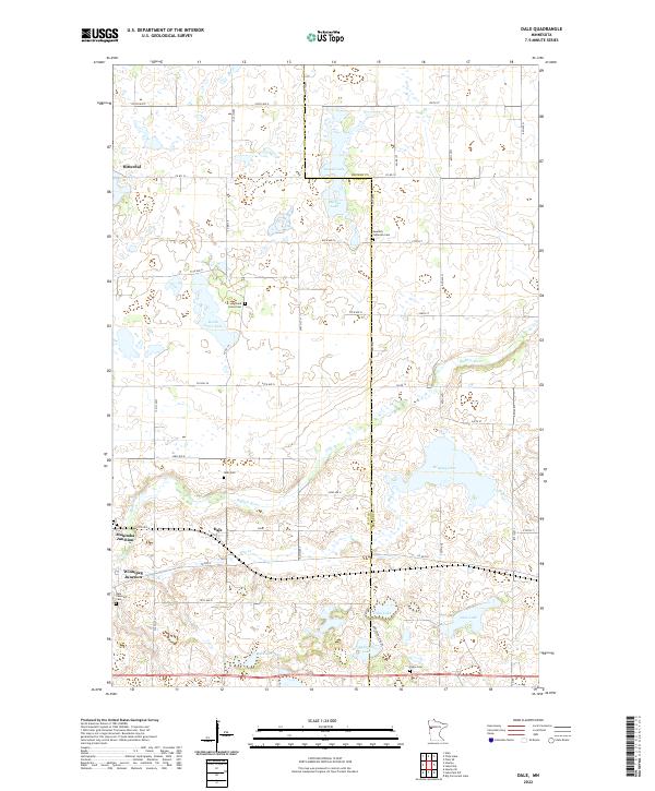 US Topo 7.5-minute map for Dale MN