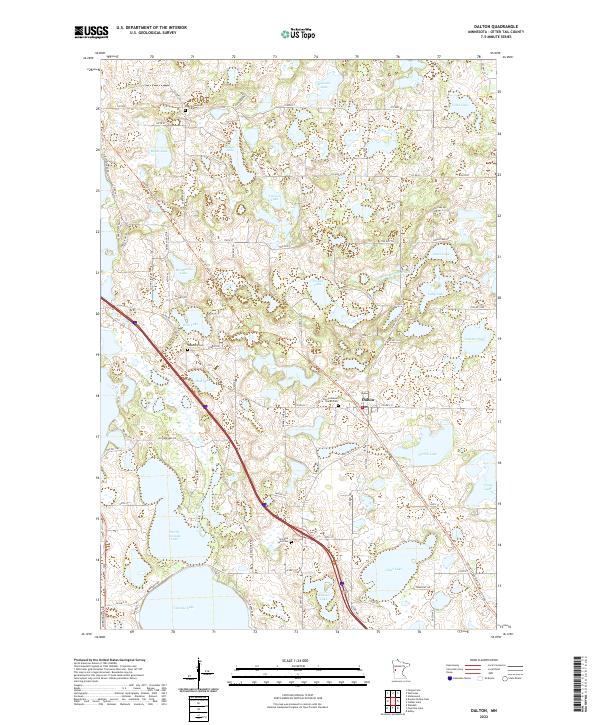 US Topo 7.5-minute map for Dalton MN