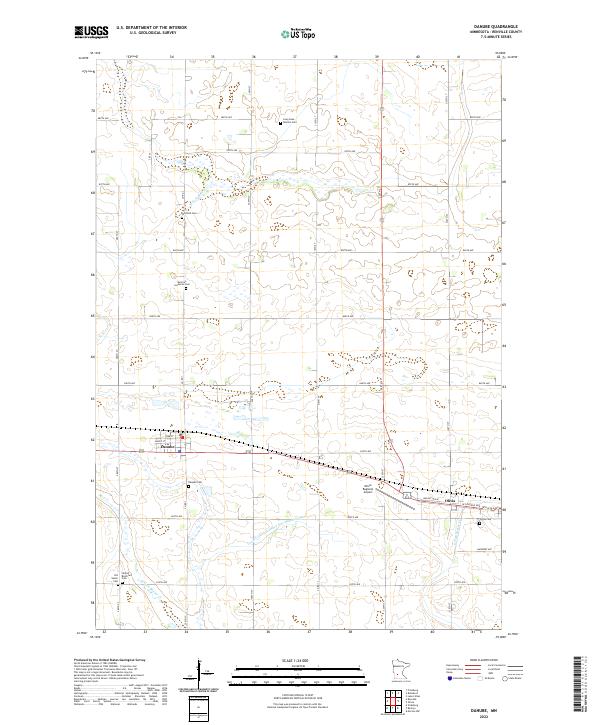 US Topo 7.5-minute map for Danube MN