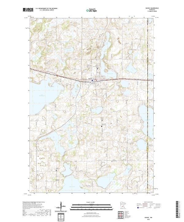 US Topo 7.5-minute map for Dassel MN