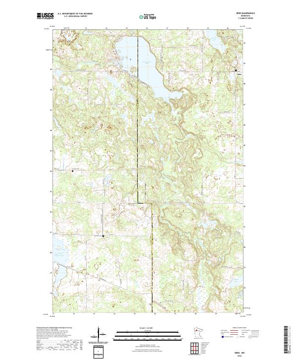 US Topo 7.5-minute map for Debs MN