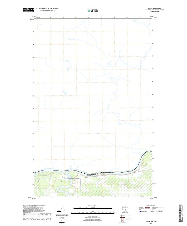 US Topo 7.5-minute map for Devlin MNON