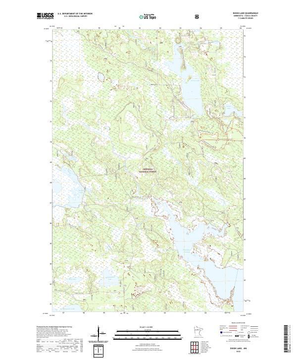 US Topo 7.5-minute map for Dixon Lake MN