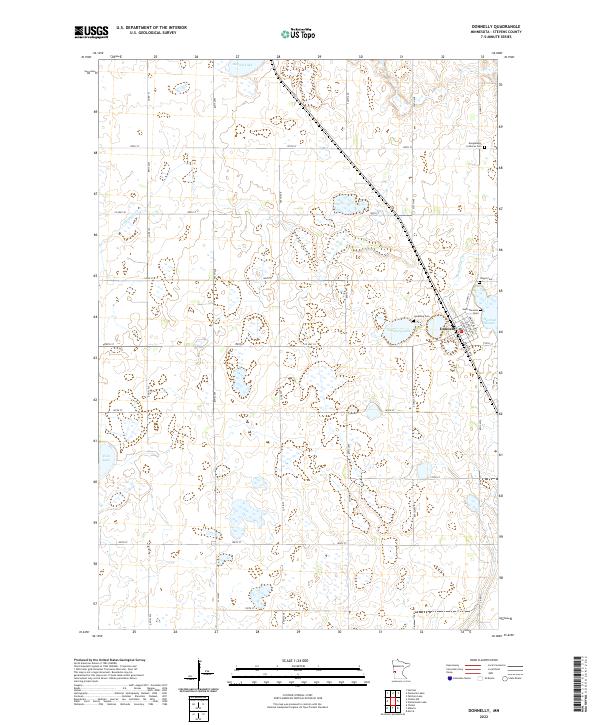 US Topo 7.5-minute map for Donnelly MN