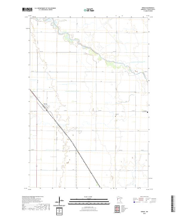 US Topo 7.5-minute map for Doran MN