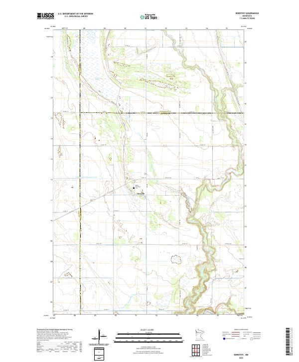 US Topo 7.5-minute map for Dorothy MN