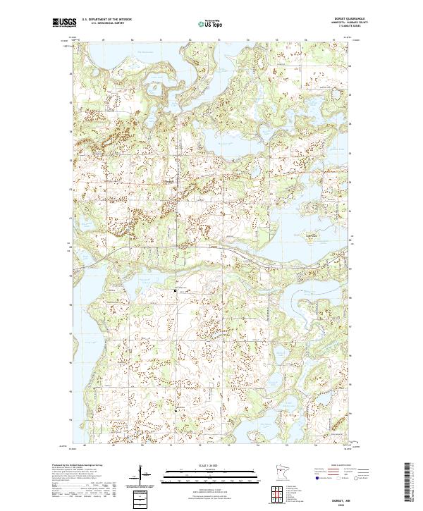 US Topo 7.5-minute map for Dorset MN