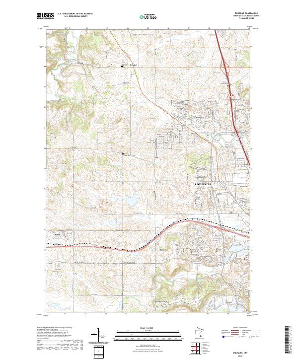 US Topo 7.5-minute map for Douglas MN