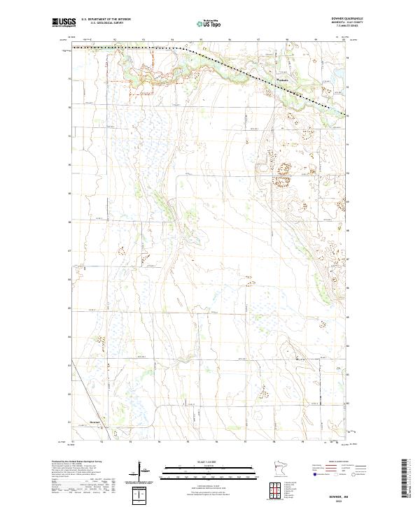 US Topo 7.5-minute map for Downer MN