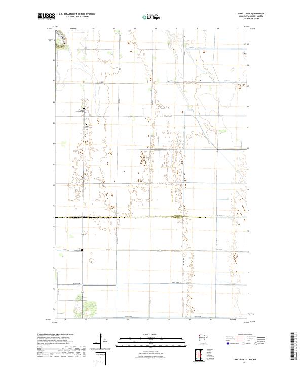 US Topo 7.5-minute map for Drayton SE MNND