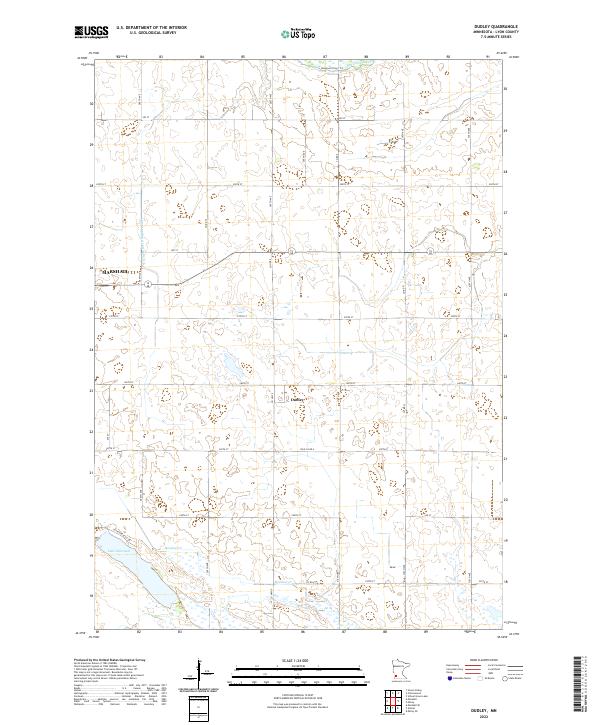 US Topo 7.5-minute map for Dudley MN