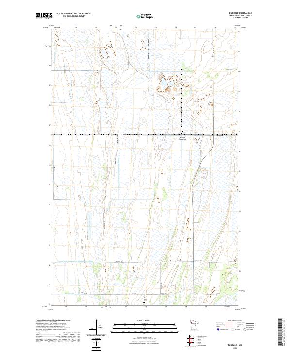 US Topo 7.5-minute map for Dugdale MN