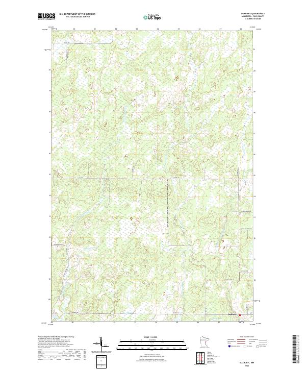 US Topo 7.5-minute map for Duxbury MN