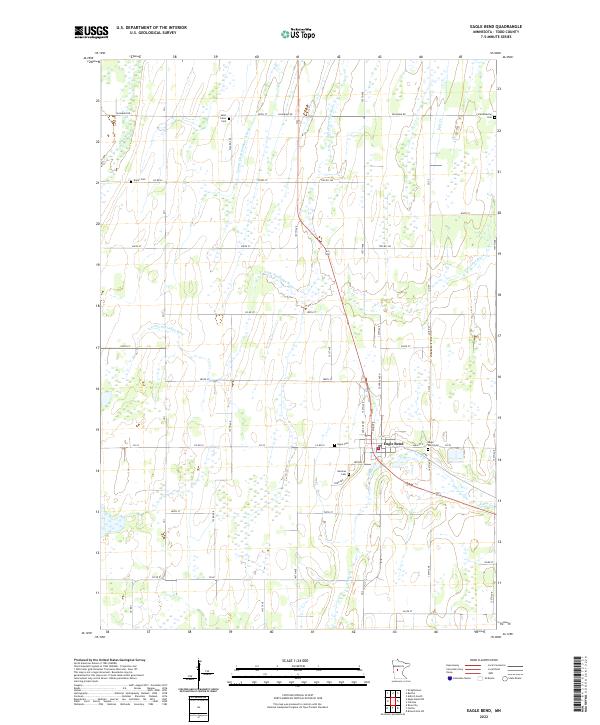 US Topo 7.5-minute map for Eagle Bend MN
