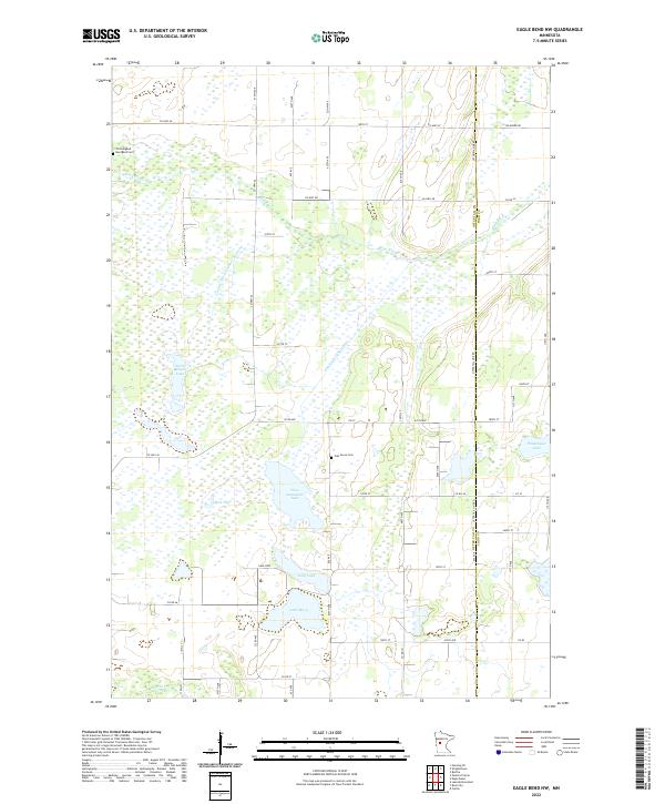 US Topo 7.5-minute map for Eagle Bend NW MN