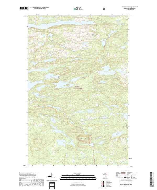 US Topo 7.5-minute map for Eagle Mountain MN