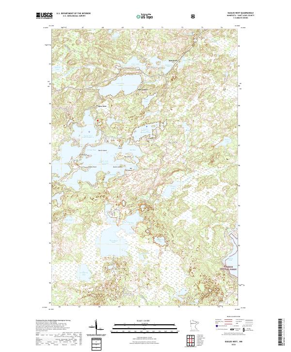 US Topo 7.5-minute map for Eagles Nest MN