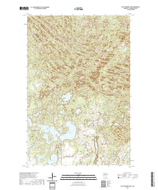 US Topo 7.5-minute map for East Crooked Lake MN