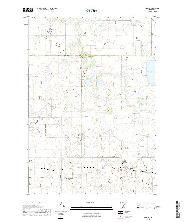 US Topo 7.5-minute map for Easton MN
