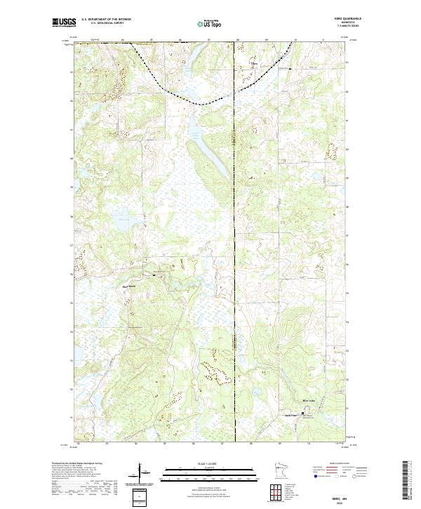 US Topo 7.5-minute map for Ebro MN