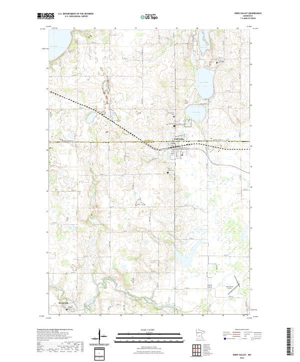 US Topo 7.5-minute map for Eden Valley MN