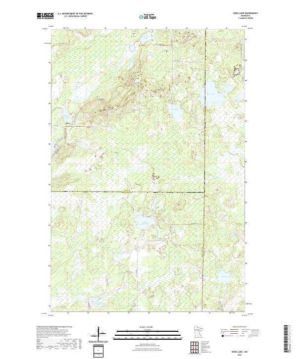 US Topo 7.5-minute map for Edna Lake MN
