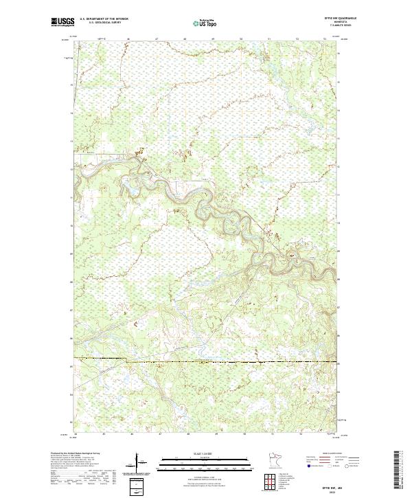 US Topo 7.5-minute map for Effie NW MN