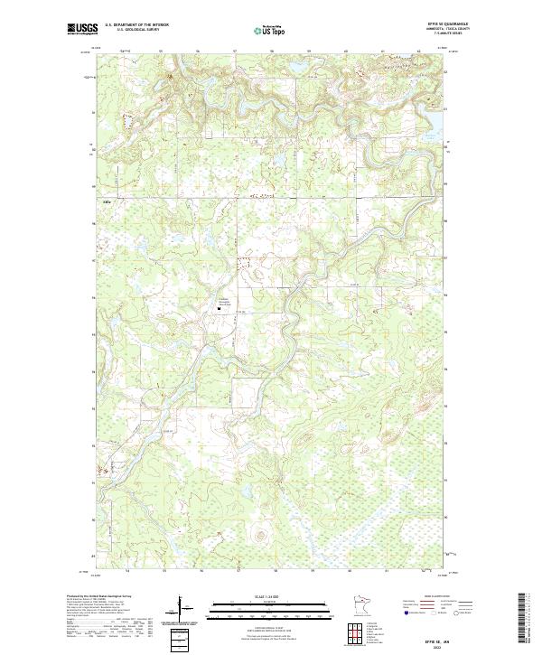 US Topo 7.5-minute map for Effie SE MN