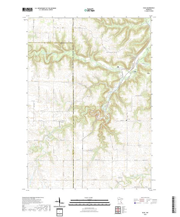 US Topo 7.5-minute map for Elba MN