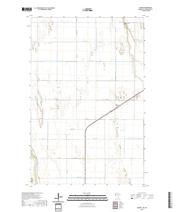 US Topo 7.5-minute map for Eldred MNND
