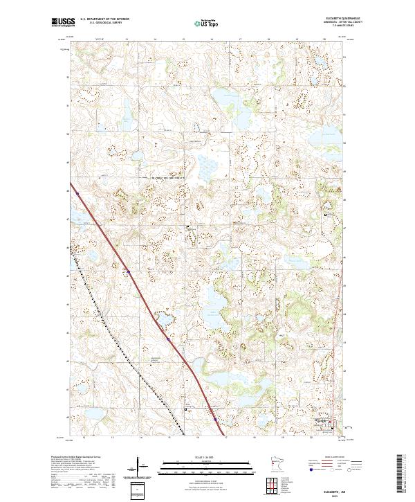 US Topo 7.5-minute map for Elizabeth MN