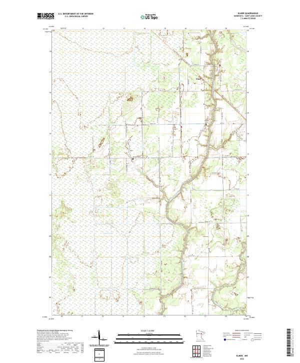 US Topo 7.5-minute map for Elmer MN