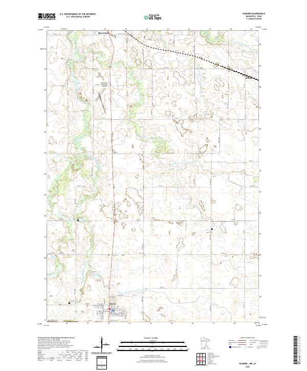 US Topo 7.5-minute map for Elmore MNIA – American Map Store