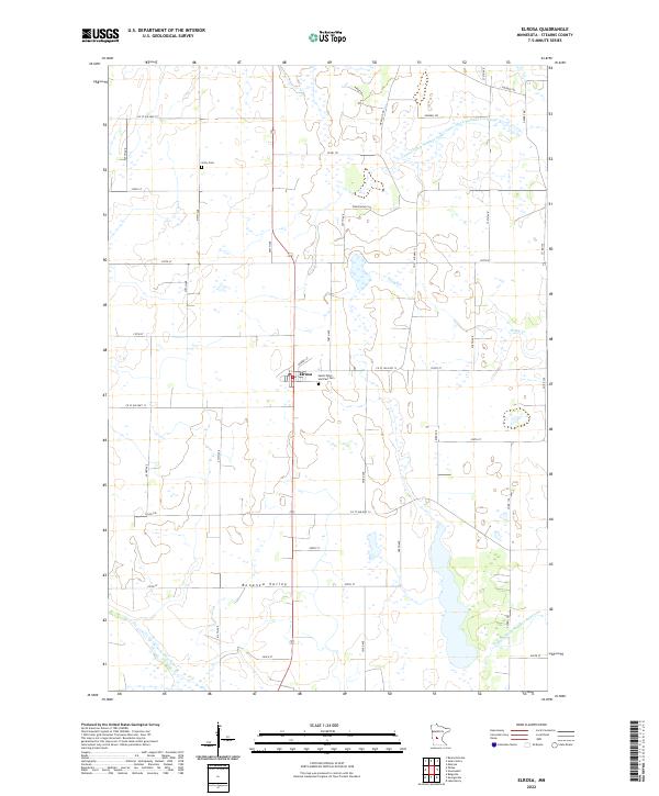 US Topo 7.5-minute map for Elrosa MN