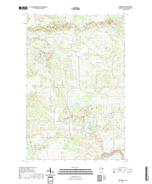 US Topo 7.5-minute map for Embarrass MN
