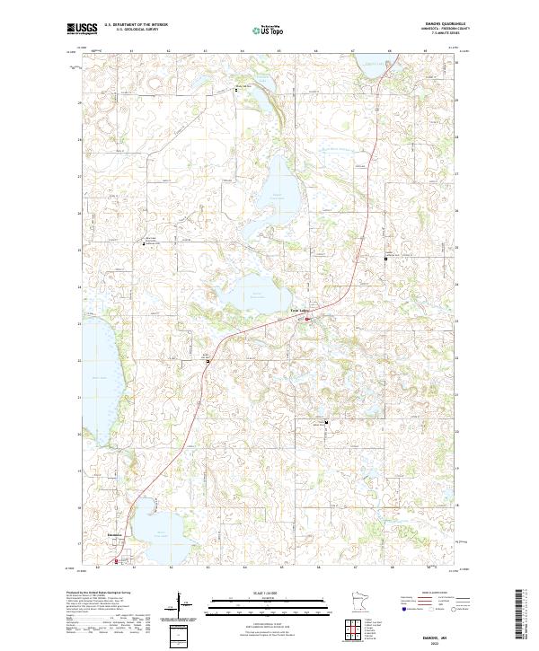 US Topo 7.5-minute map for Emmons MN