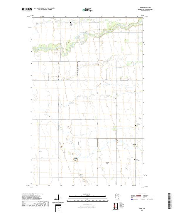 US Topo 7.5-minute map for Enok MN
