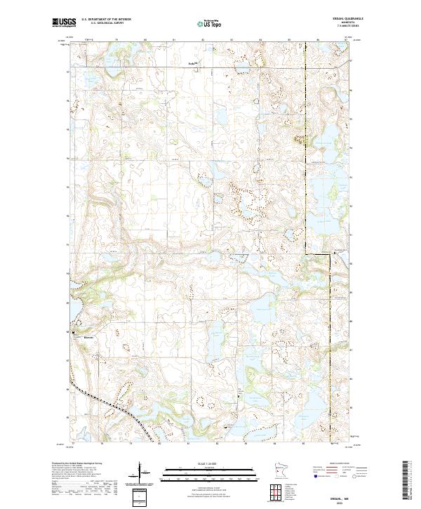 US Topo 7.5-minute map for Erdahl MN