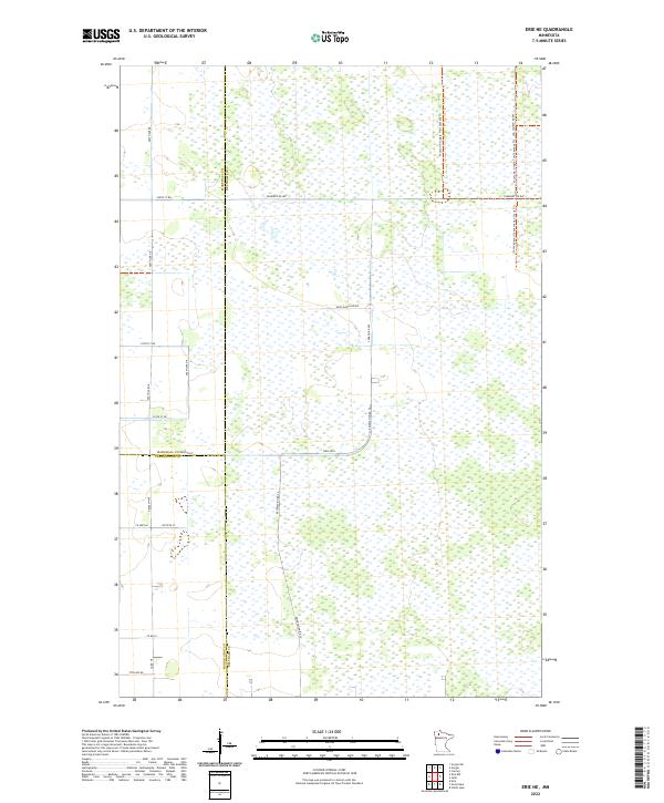 US Topo 7.5-minute map for Erie NE MN