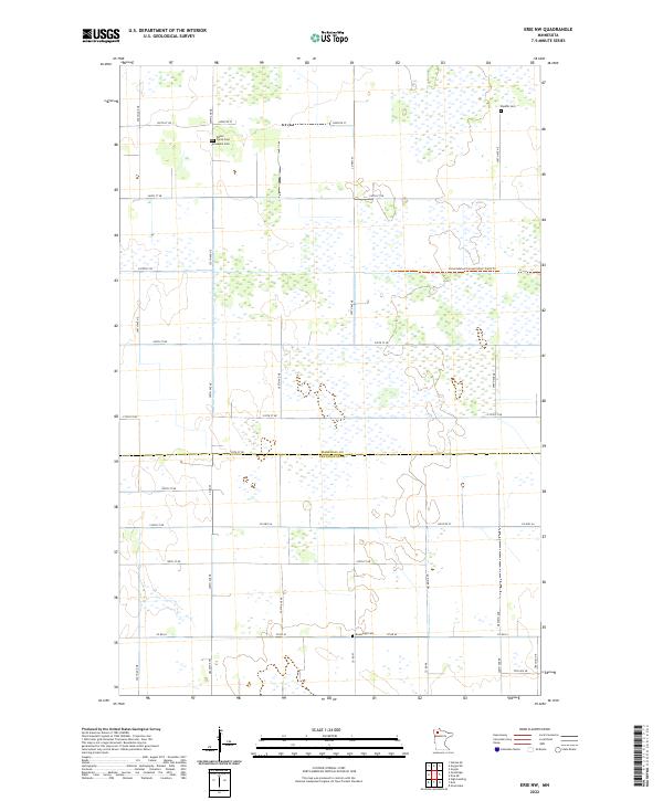 US Topo 7.5-minute map for Erie NW MN