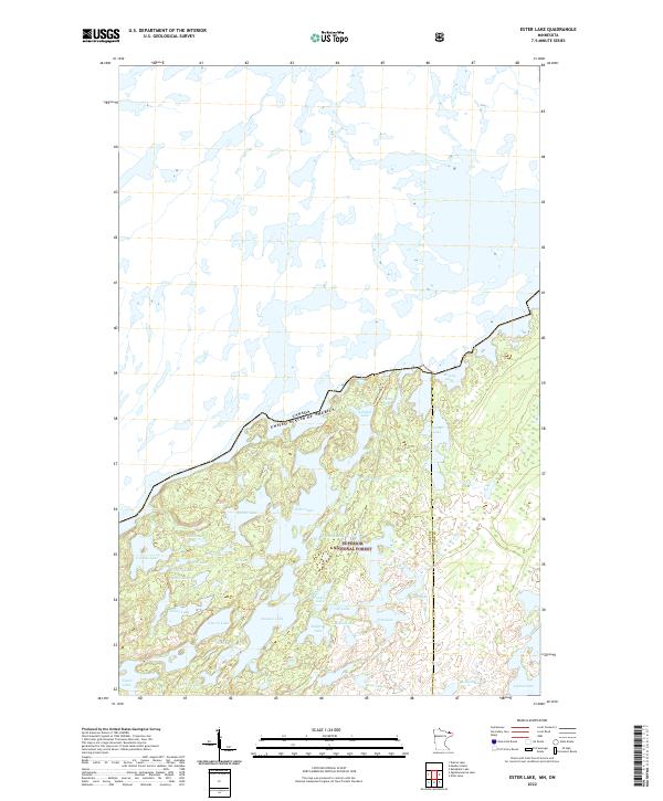 US Topo 7.5-minute map for Ester Lake MNON