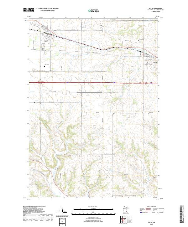 US Topo 7.5-minute map for Eyota MN