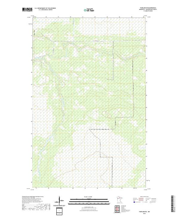 US Topo 7.5-minute map for Fairland NE MN