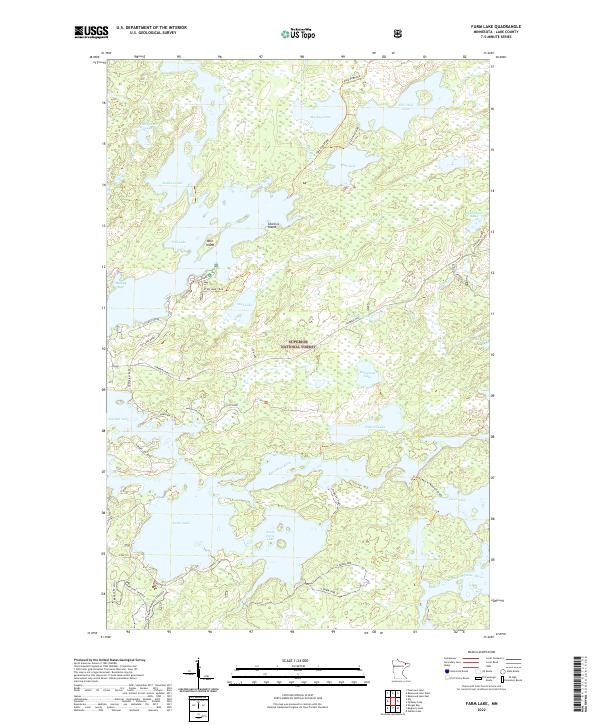 US Topo 7.5-minute map for Farm Lake MN