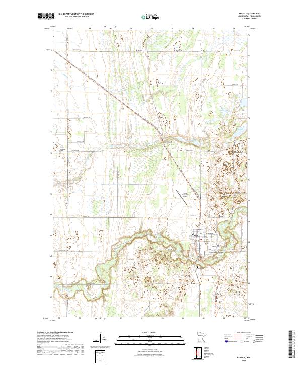 US Topo 7.5-minute map for Fertile MN
